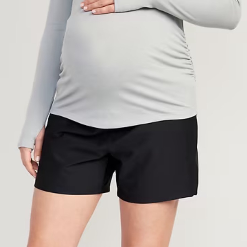 Old Navy Maternity so comfy terry black cotton casual shorts size small